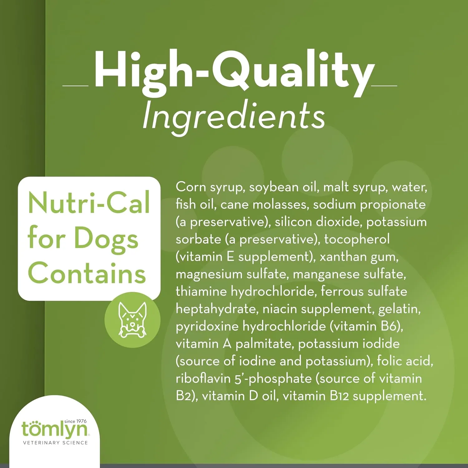 Tomlyn Nutri-Cal Malt-Flavored High-Calorie Nutritional Gel for Dogs, 4.25oz