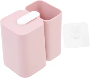 Toothbrush Cup Wall Mount Holder Toothbrush Mug Toothpaste Rack Magnetic Case