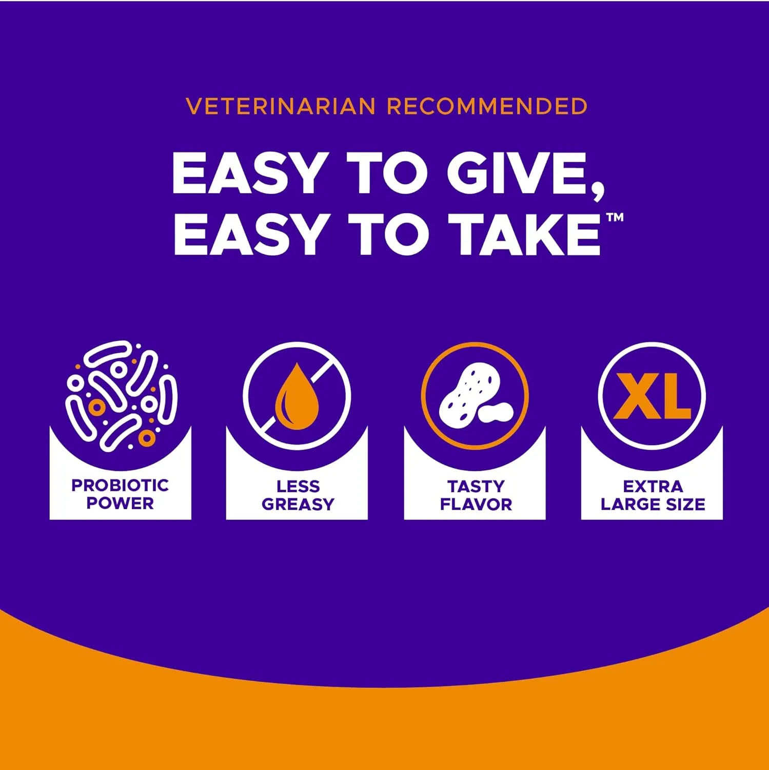 VetriScience Extra Large Pinchers Pill Hiders Chews, Non-Greasy Pill Wrap with Probiotics for Dogs, Disguise Pills, Capsules and Tablets, Soft and Chewy, Gut and Immune Health, Peanut Butter, 45 Count