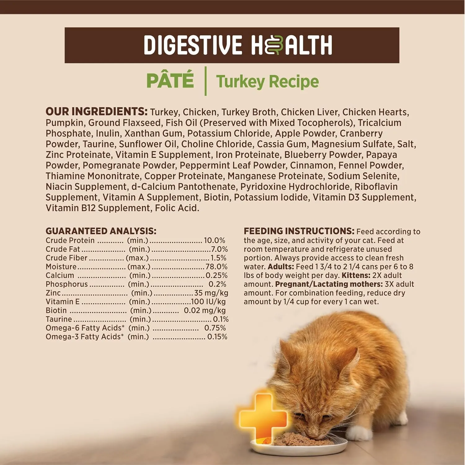 Wellness CORE  Digestive Health Pate Adult Wet Cat Food, Natural, Protein-Rich, Grain Free, 3 Ounce, 12 Pack (Turkey)